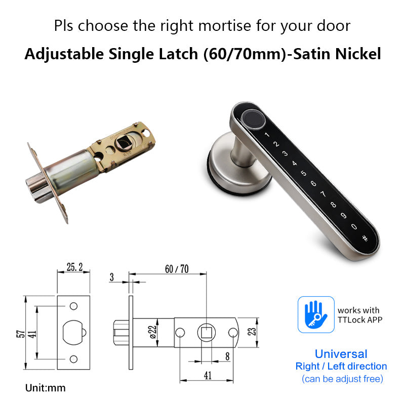 Safety Wifi  Digital Electric Door Handle Door Lock