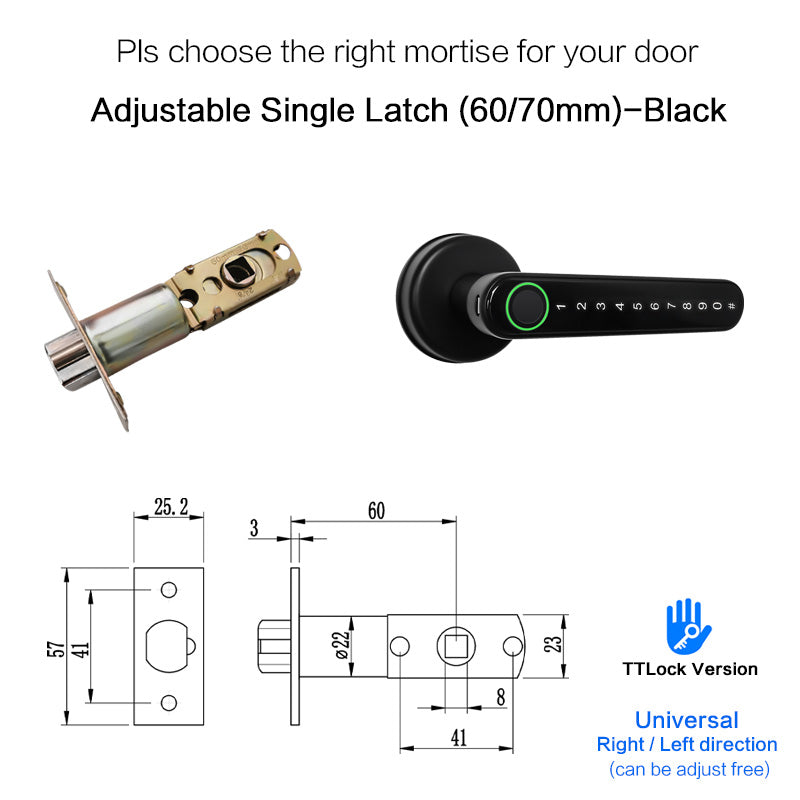 Safety Wifi  Digital Electric Door Handle Door Lock